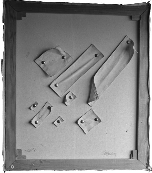 Malevic,1973 tele cucite, 50x60