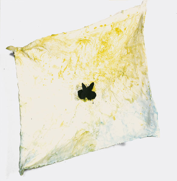 Farfalla, 1985, gesso dipinto, cm 80x80x30