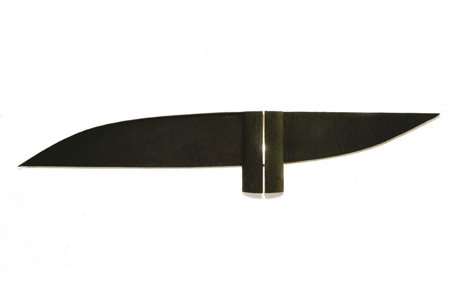 Solco di luce,1987, cemento ossidato, cm 246x46x15